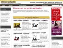 Tablet Screenshot of elektromos-kerekpar.info